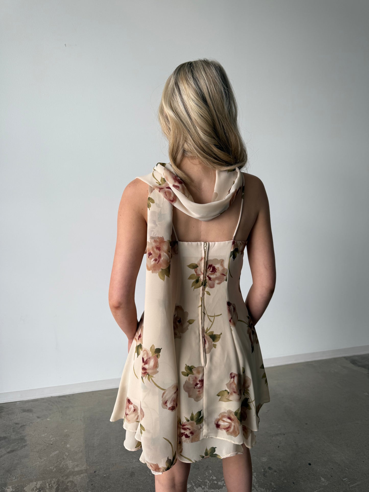 Boulevard De Paris Beige Floral Dress