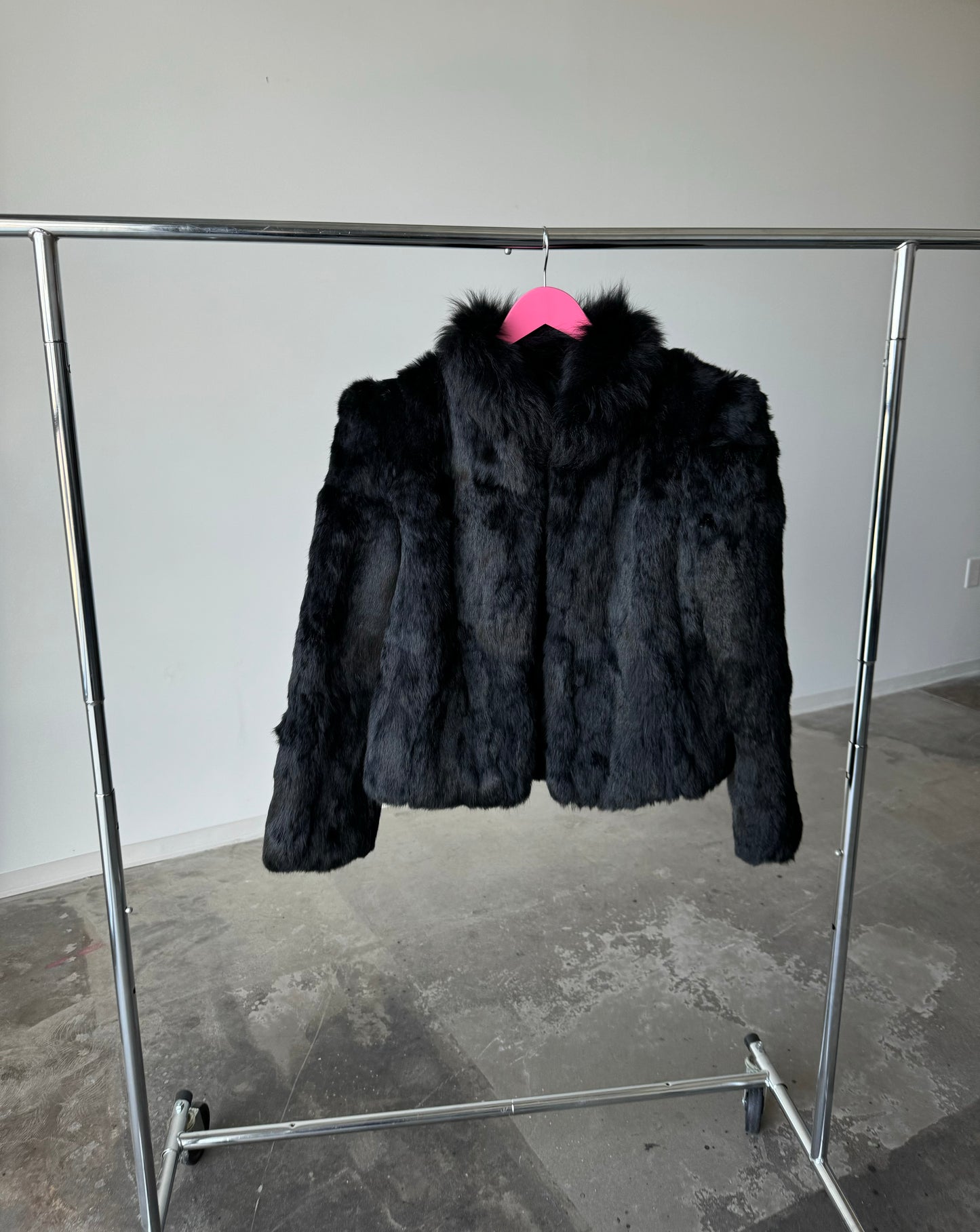 Bermans Black Fur Coat