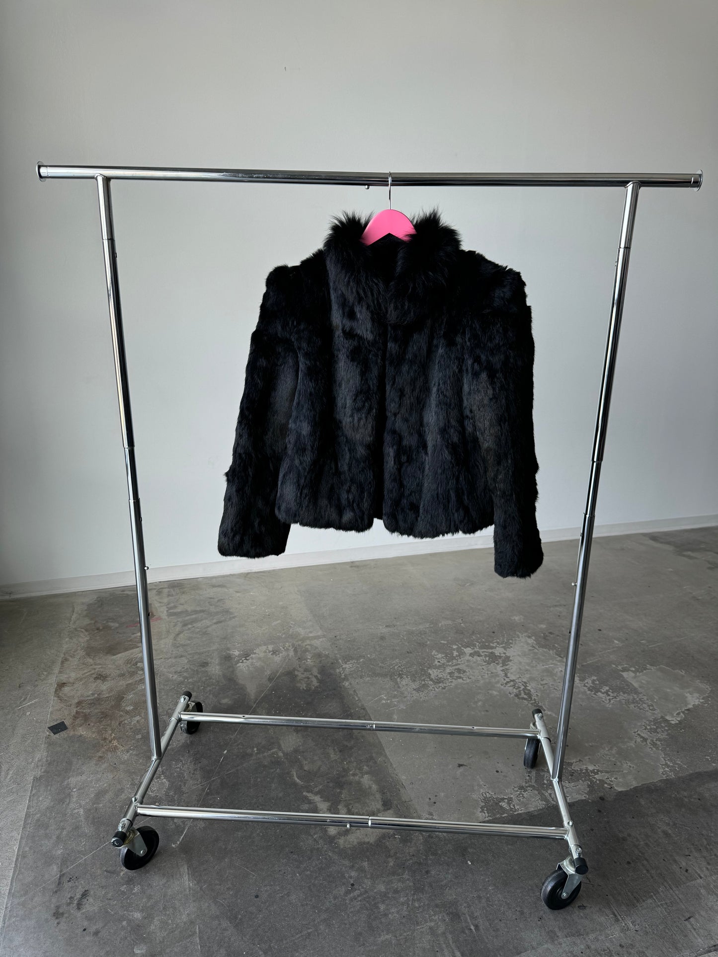 Bermans Black Fur Coat