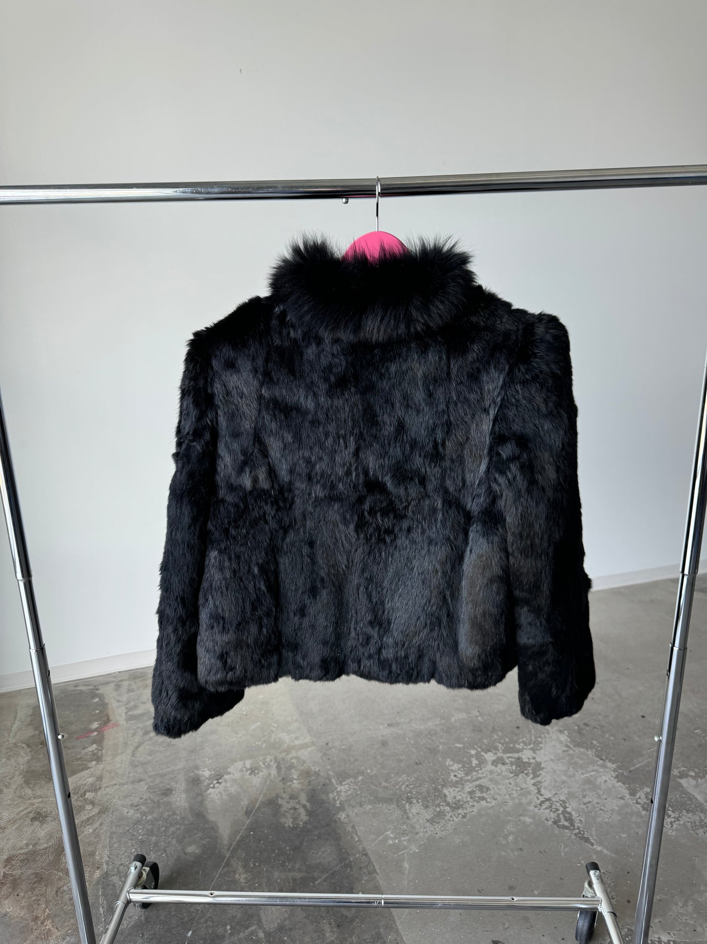 Bermans Black Fur Coat